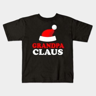 Grandpa Claus Logo Design Kids T-Shirt